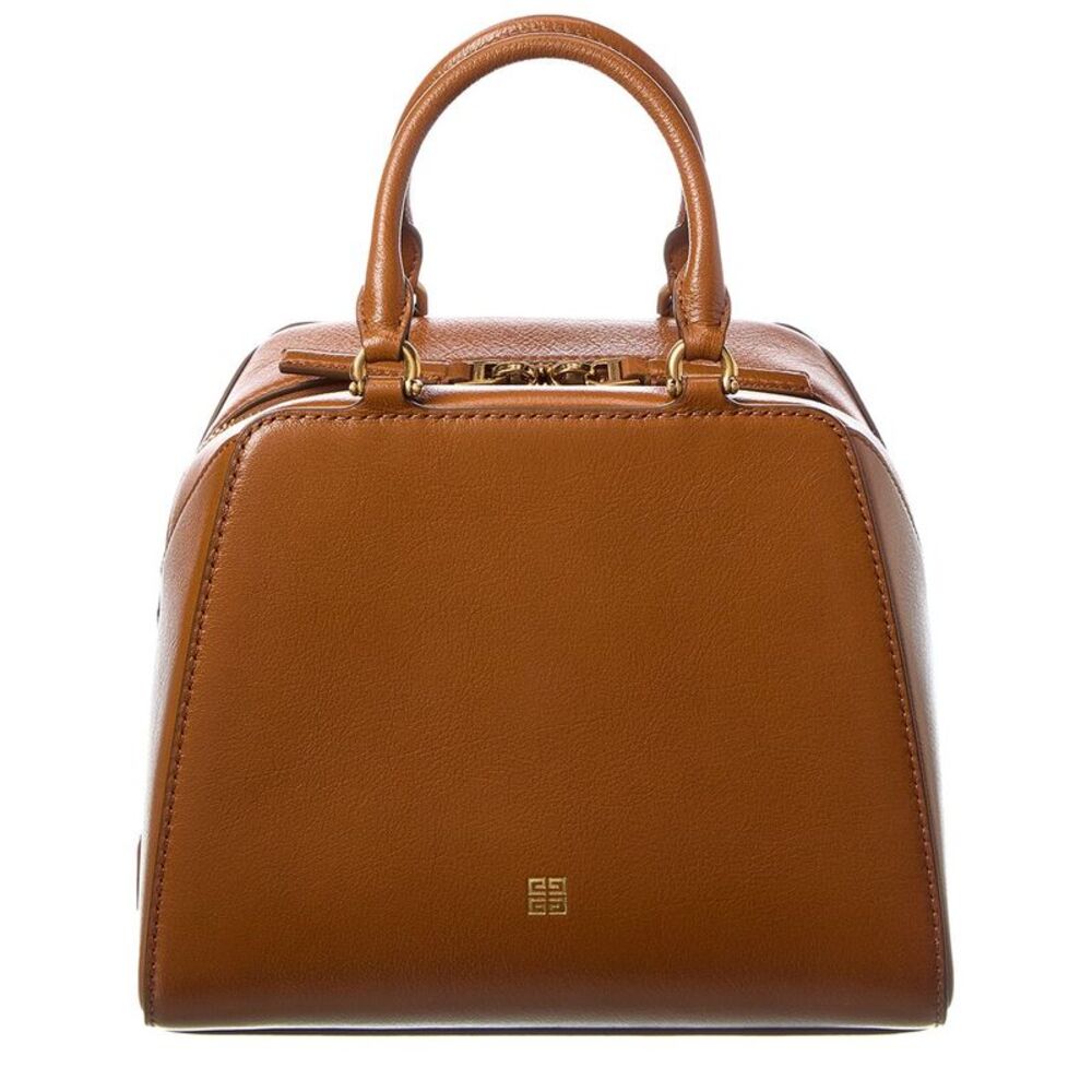 Givenchy Antigona Cube Mini Leather Bag, Brown - Picture 2 of 5